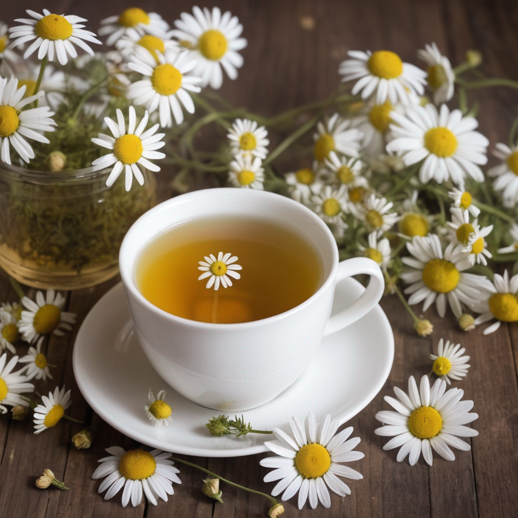 cup of chamomile tea