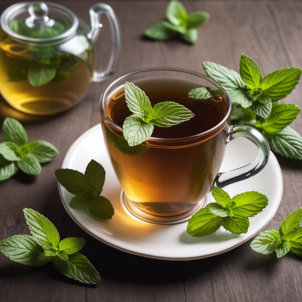 cup of peppermint tea