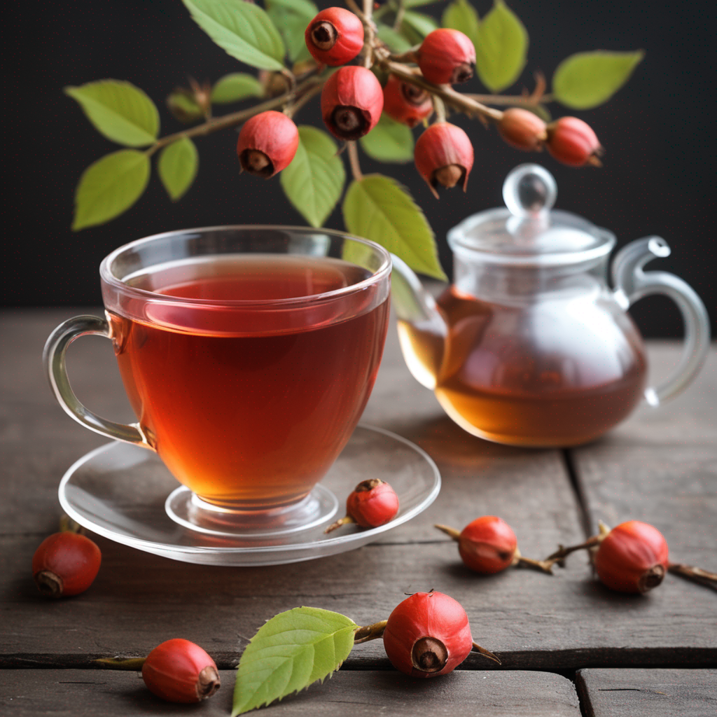 rosehip tea in a cup
