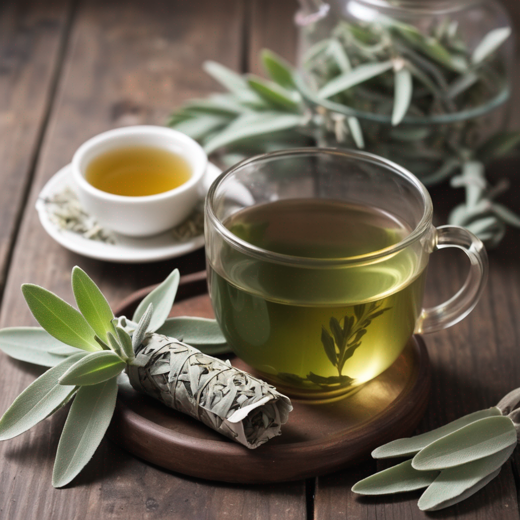 sage tea in a cup